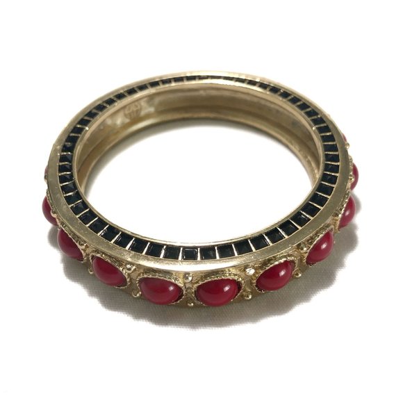 House of Harlow Cabochon Bangle in Red - Picture 7 of 9